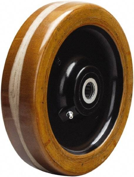 Hamilton - 8 Inch Diameter x 2 Inch Wide, Phenolic Caster Wheel - 1,750 Lb. Capacity, 2-3/16 Inch Hub Length, 1/2 Inch Axle Diameter, Straight Roller Bearing - All Tool & Supply