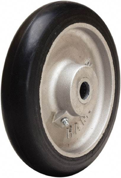 Hamilton - 8 Inch Diameter x 1-5/8 Inch Wide, Rubber on Aluminum Caster Wheel - 350 Lb. Capacity, 2-1/4 Inch Hub Length, 3/4 Inch Axle Diameter, Straight Roller Bearing - All Tool & Supply