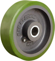 Hamilton - 7 Inch Diameter x 2 Inch Wide, Polyurethane on Cast Iron Caster Wheel - 1,400 Lb. Capacity, 2-1/4 Inch Hub Length, 5/8 Inch Axle Diameter, Straight Roller Bearing - All Tool & Supply