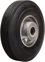 Hamilton - 6 Inch Diameter x 2 Inch Wide, Rubber on Aluminum Caster Wheel - 300 Lb. Capacity, 2-1/4 Inch Hub Length, 3/4 Inch Axle Diameter, Straight Roller Bearing - All Tool & Supply