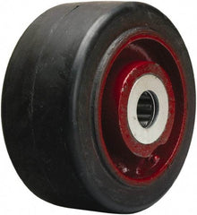 Hamilton - 6 Inch Diameter x 3 Inch Wide, Rubber on Cast Iron Caster Wheel - 680 Lb. Capacity, 3-1/4 Inch Hub Length, 1-15/16 Inch Axle Diameter, Plain Bore Bearing - All Tool & Supply