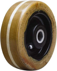 Hamilton - 6 Inch Diameter x 2 Inch Wide, Phenolic Caster Wheel - 1,500 Lb. Capacity, 2-3/16 Inch Hub Length, 1/2 Inch Axle Diameter, Straight Roller Bearing - All Tool & Supply