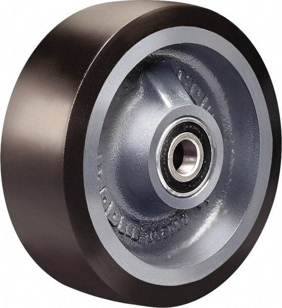 Hamilton - 6 Inch Diameter x 2 Inch Wide, Polyurethane on Cast Iron Caster Wheel - 1,560 Lb. Capacity, 2-1/4 Inch Hub Length, 1/2 Inch Axle Diameter, Sealed Precision Ball Bearing - All Tool & Supply