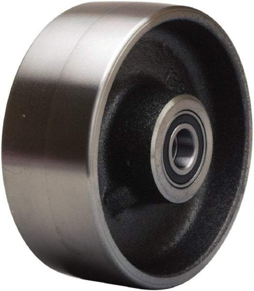 Hamilton - 5 Inch Diameter x 2 Inch Wide, Forged Steel Caster Wheel - 2,000 Lb. Capacity, 2-1/4 Inch Hub Length, 1/2 Inch Axle Diameter, Precision Ball Bearing - All Tool & Supply