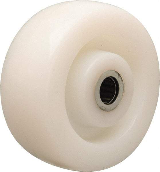 Hamilton - 5 Inch Diameter x 2 Inch Wide, Nylon Caster Wheel - 900 Lb. Capacity, 2-3/16 Inch Hub Length, 1/2 Inch Axle Diameter, Straight Roller Bearing - All Tool & Supply