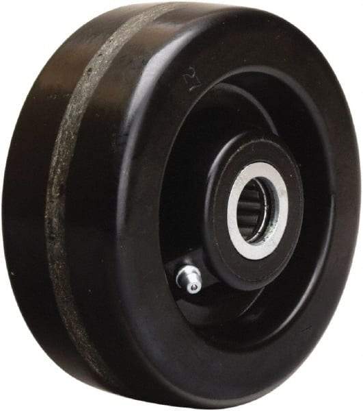 Hamilton - 5 Inch Diameter x 2 Inch Wide, Phenolic Caster Wheel - 1,000 Lb. Capacity, 2-3/16 Inch Hub Length, 3/4 Inch Axle Diameter, Straight Roller Bearing - All Tool & Supply