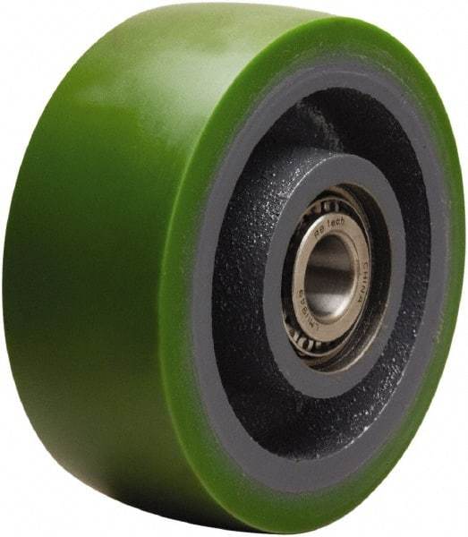 Hamilton - 5 Inch Diameter x 2 Inch Wide, Polyurethane on Cast Iron Caster Wheel - 1,050 Lb. Capacity, 2-1/4 Inch Hub Length, 3/4 Inch Axle Diameter, Tapered Roller Bearing - All Tool & Supply