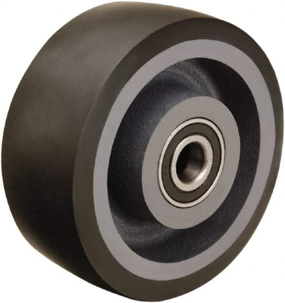 Hamilton - 5 Inch Diameter x 2 Inch Wide, Polyurethane on Cast Iron Caster Wheel - 1,360 Lb. Capacity, 2-1/2 Inch Hub Length, 3/4 Inch Axle Diameter, Tapered Roller Bearing - All Tool & Supply