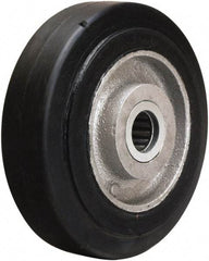 Hamilton - 5 Inch Diameter x 1-1/2 Inch Wide, Rubber on Aluminum Caster Wheel - 240 Lb. Capacity, 1-3/4 Inch Hub Length, 3/4 Inch Axle Diameter, Straight Roller Bearing - All Tool & Supply