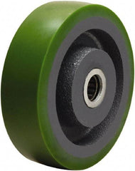 Hamilton - 5 Inch Diameter x 1-1/2 Inch Wide, Polyurethane on Cast Iron Caster Wheel - 700 Lb. Capacity, 1-7/8 Inch Hub Length, 1/2 Inch Axle Diameter, Sealed Precision Ball Bearing - All Tool & Supply