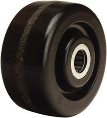 Hamilton - 4 Inch Diameter x 2 Inch Wide, Phenolic Caster Wheel - 800 Lb. Capacity, 2-3/16 Inch Hub Length, 1/2 Inch Axle Diameter, Straight Roller Bearing - All Tool & Supply