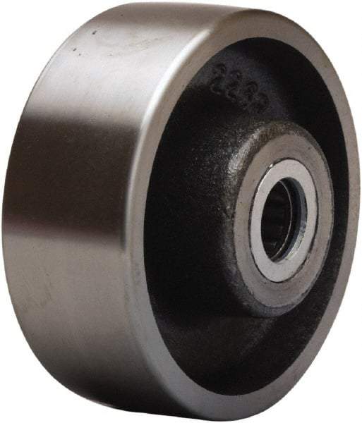 Hamilton - 4 Inch Diameter x 1-1/2 Inch Wide, Forged Steel Caster Wheel - 1,400 Lb. Capacity, 2-1/4 Inch Hub Length, 3/4 Inch Axle Diameter, Straight Roller Bearing - All Tool & Supply