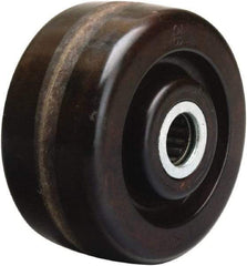 Hamilton - 4 Inch Diameter x 1-1/4 Inch Wide, Phenolic Caster Wheel - 250 Lb. Capacity, 1-3/8 Inch Hub Length, 1/2 Inch Axle Diameter, Plain Bore Bearing - All Tool & Supply