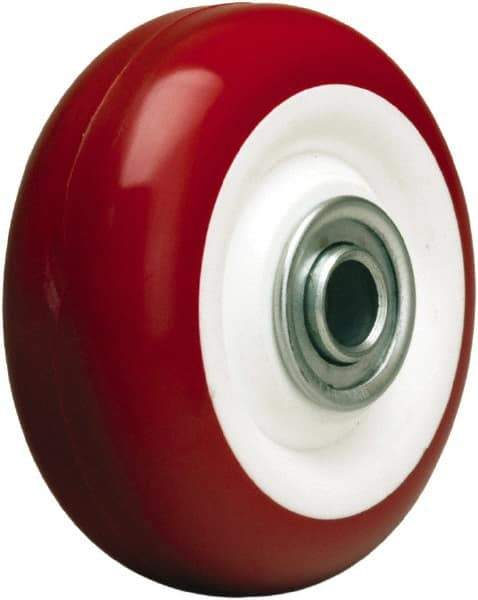 Hamilton - 3-1/2 Inch Diameter x 1-3/8 Inch Wide, Polyurethane on Polypropylene Caster Wheel - 350 Lb. Capacity, 1-9/16 Inch Hub Length, 1/2 Inch Axle Diameter, Stainless Steel Ball Bearing - All Tool & Supply