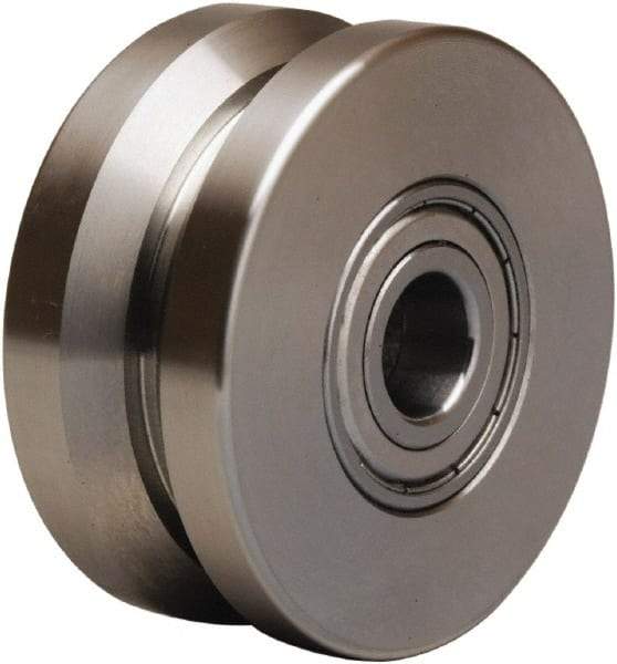 Hamilton - 3 Inch Diameter x 1-3/8 Inch Wide, Stainless Steel Caster Wheel - 450 Lb. Capacity, 1-3/8 Inch Hub Length, 1/2 Inch Axle Diameter, Plain Bore Bearing - All Tool & Supply