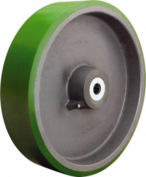 Hamilton - 18 Inch Diameter x 5 Inch Wide, Polyurethane on Cast Iron Caster Wheel - 8,400 Lb. Capacity, 5-1/4 Inch Hub Length, 2 Inch Axle Diameter, Straight Roller Bearing - All Tool & Supply