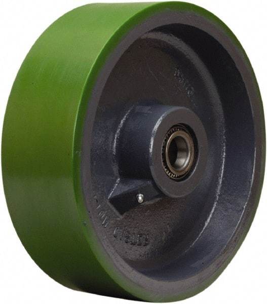 Hamilton - 12 Inch Diameter x 4 Inch Wide, Polyurethane on Cast Iron Caster Wheel - 4,800 Lb. Capacity, 4-1/4 Inch Hub Length, 1-1/2 Inch Axle Diameter, Tapered Roller Bearing - All Tool & Supply