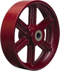 Hamilton - 16 Inch Diameter x 5 Inch Wide, Cast Iron Caster Wheel - 6,500 Lb. Capacity, 5-1/4 Inch Hub Length, 1-1/2 Inch Axle Diameter, Tapered Roller Bearing - All Tool & Supply