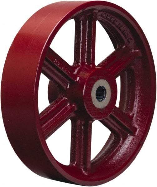 Hamilton - 12 Inch Diameter x 3 Inch Wide, Cast Iron Caster Wheel - 2,500 Lb. Capacity, 3-1/4 Inch Hub Length, 1-15/16 Inch Axle Diameter, Plain Bore Bearing - All Tool & Supply