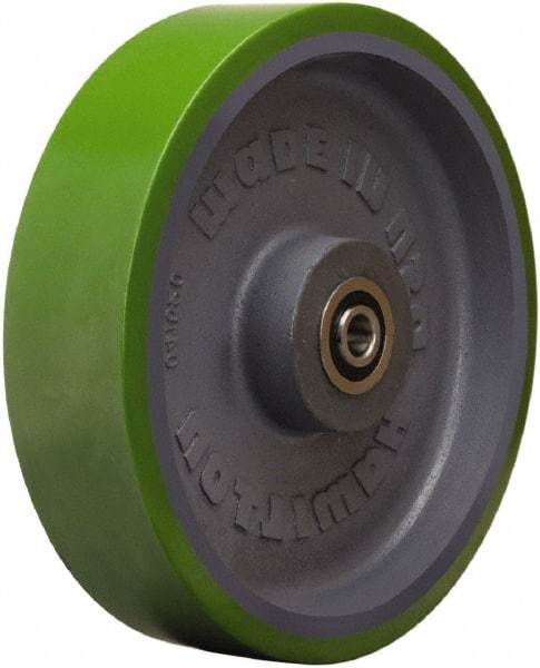 Hamilton - 12 Inch Diameter x 3 Inch Wide, Polyurethane on Cast Iron Caster Wheel - 3,500 Lb. Capacity, 3-1/2 Inch Hub Length, 1 Inch Axle Diameter, Sealed Precision Ball Bearing - All Tool & Supply