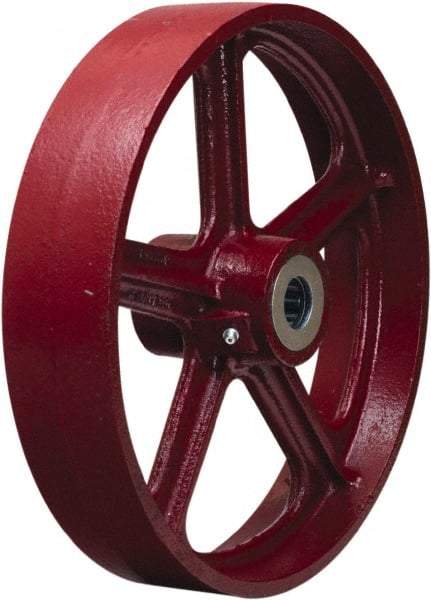 Hamilton - 12 Inch Diameter x 2-1/2 Inch Wide, Cast Iron Caster Wheel - 1,200 Lb. Capacity, 3-1/4 Inch Hub Length, 1-15/16 Inch Axle Diameter, Plain Bore Bearing - All Tool & Supply