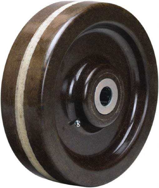 Hamilton - 10 Inch Diameter x 3 Inch Wide, Phenolic Caster Wheel - 2,900 Lb. Capacity, 3-1/4 Inch Hub Length, 1 Inch Axle Diameter, Straight Roller Bearing - All Tool & Supply