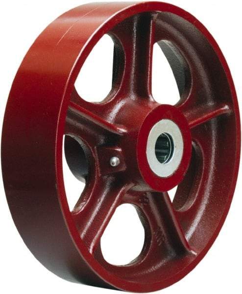 Hamilton - 10 Inch Diameter x 2-1/2 Inch Wide, Cast Iron Caster Wheel - 2,500 Lb. Capacity, 3-1/4 Inch Hub Length, 1 Inch Axle Diameter, Straight Roller Bearing - All Tool & Supply