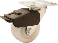 Hamilton - 4" Diam x 2" Wide x 5-5/8" OAH Top Plate Mount Swivel Caster - Nylon, 800 Lb Capacity, Precision Ball Bearing, 4 x 4-1/2" Plate - All Tool & Supply