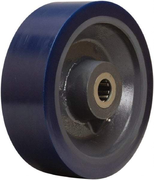 Hamilton - 12 Inch Diameter x 4 Inch Wide, Polyurethane on Forged Steel Caster Wheel - 6,000 Lb. Capacity, 4-1/4 Inch Hub Length, 2-7/16 Inch Axle Diameter, Plain Bore Bearing - All Tool & Supply