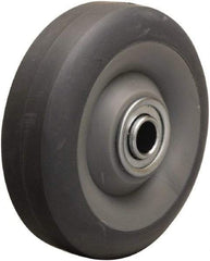 Hamilton - 4 Inch Diameter x 1-3/8 Inch Wide, Rubber on Thermoplastic Caster Wheel - 250 Lb. Capacity, 1-1/2 Inch Hub Length, 1/2 Inch Axle Diameter, Delrin Bearing - All Tool & Supply