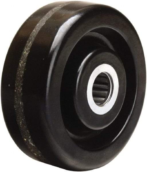 Hamilton - 4 Inch Diameter x 1-1/2 Inch Wide, Phenolic Caster Wheel - 600 Lb. Capacity, 1-5/8 Inch Hub Length, 1-3/16 Inch Axle Diameter, Plain Bore Bearing - All Tool & Supply