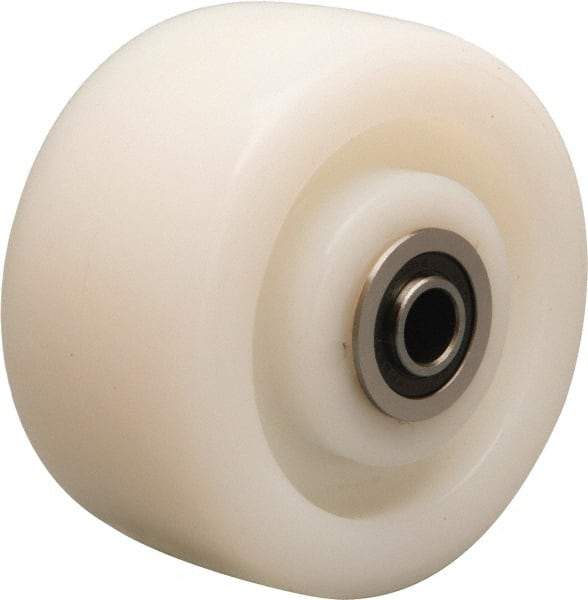 Hamilton - 4 Inch Diameter x 2 Inch Wide, Nylon Caster Wheel - 800 Lb. Capacity, 2-3/16 Inch Hub Length, 1/2 Inch Axle Diameter, Sealed Precision Ball Bearing - All Tool & Supply