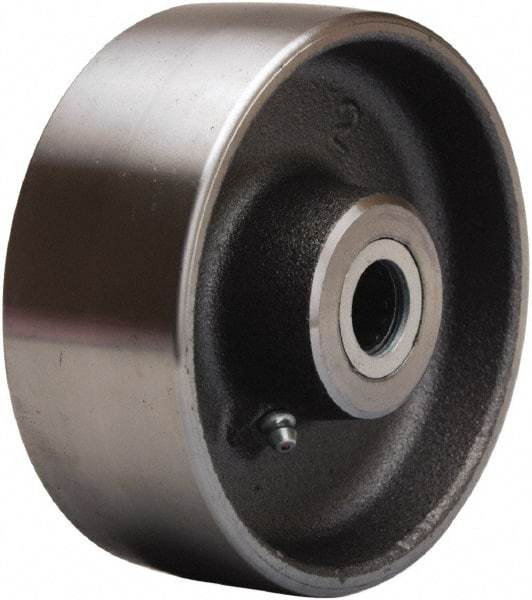 Hamilton - 5 Inch Diameter x 2 Inch Wide, Forged Steel Caster Wheel - 1,500 Lb. Capacity, 2-1/4 Inch Hub Length, 3/4 Inch Axle Diameter, Straight Roller Bearing - All Tool & Supply