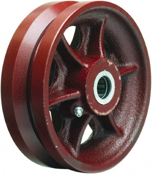 Hamilton - 6 Inch Diameter x 2 Inch Wide, Cast Iron Caster Wheel - 1,000 Lb. Capacity, 2-1/4 Inch Hub Length, 1-7/16 Inch Axle Diameter, Plain Bore Bearing - All Tool & Supply