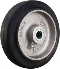 Hamilton - 8 Inch Diameter x 2 Inch Wide, Rubber on Aluminum Caster Wheel - 500 Lb. Capacity, 2-1/4 Inch Hub Length, 5/8 Inch Axle Diameter, Straight Roller Bearing - All Tool & Supply