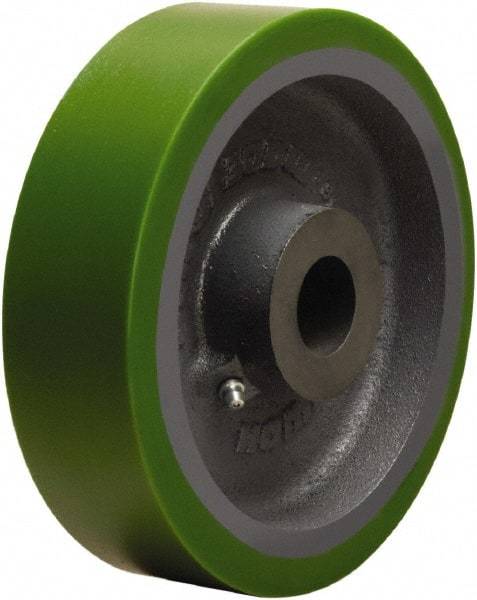 Hamilton - 8 Inch Diameter x 2 Inch Wide, Polyurethane on Cast Iron Caster Wheel - 1,500 Lb. Capacity, 2-1/4 Inch Hub Length, 1-3/16 Inch Axle Diameter, Plain Bore Bearing - All Tool & Supply