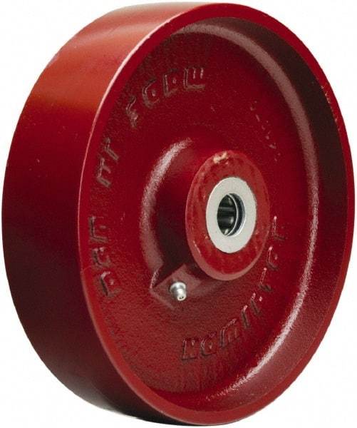 Hamilton - 8 Inch Diameter x 2 Inch Wide, Cast Iron Caster Wheel - 1,500 Lb. Capacity, 2-1/4 Inch Hub Length, 1-7/16 Inch Axle Diameter, Plain Bore Bearing - All Tool & Supply