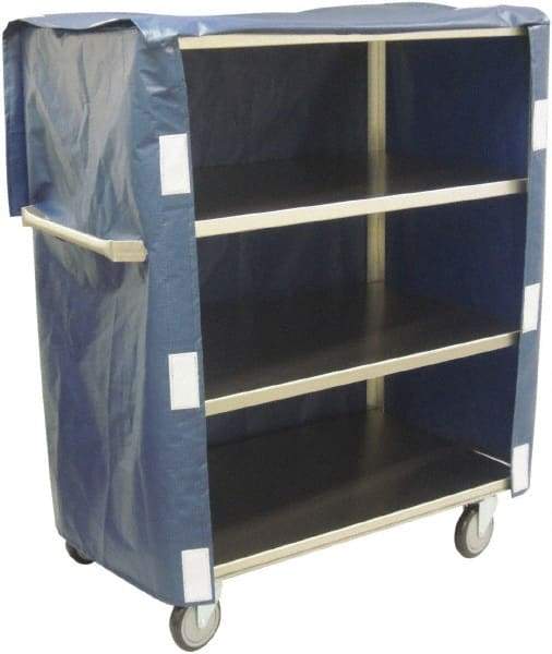 Jamco - 600 Lb Capacity, 48" Wide x 22" Long x 47" High Linen Cart - 4 Shelf, Stainless Steel, 4 Swivel Casters - All Tool & Supply