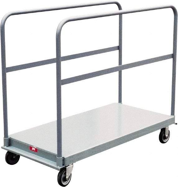 Jamco - 1,200 Lb Capacity Platform Truck - Steel Deck, 48" OAW, 9" Platform Height, Urethane Casters - All Tool & Supply