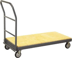 Jamco - 1,200 Lb Capacity Platform Truck - 60" OAW, 10" Platform Height, Urethane Casters - All Tool & Supply