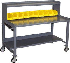 Jamco - Heavy Duty Use Workbench Mobile Work Bench - Steel, Gray, 36" Long x 72" Deep x 49" High - All Tool & Supply