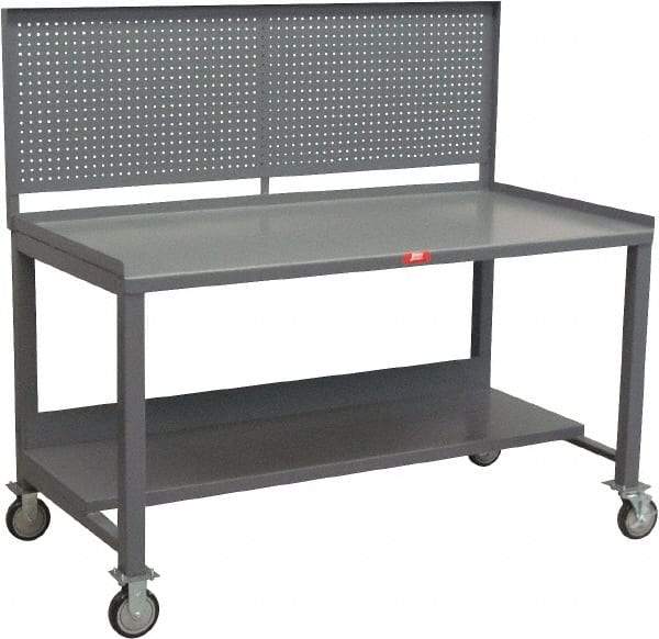 Jamco - Heavy Duty Use Workbench Mobile Work Bench - Steel, Gray, 36" Long x 72" Deep x 58" High - All Tool & Supply