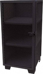 Jamco - 3 Shelf Security Storage Cabinet - Steel, 36" Wide x 24" Deep x 54" High, Black - All Tool & Supply