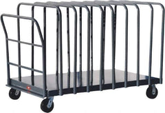 Jamco - 1,800 Lb Capacity Adjustable Panel Truck - Steel Deck, 60" OAW, 9" Platform Height, Phenolic Casters - All Tool & Supply