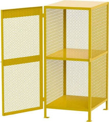 Jamco - Gas Cylinder Storage Cabinet - Steel, 40" Wide x 33" Deep x 71" High, Yellow - All Tool & Supply