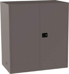 Jamco - 4 Shelf Security Storage Cabinet - Steel, 59" Wide x 34" Deep x 65" High, Gray - All Tool & Supply