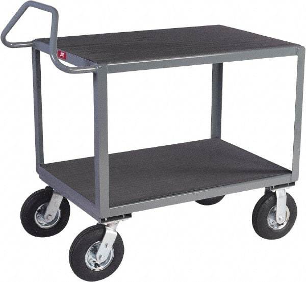 Jamco - 1,200 Lb Capacity, 24" Wide x 36" Long x 30" High Instrument Cart - 2 Shelf, Steel, 2 Rigid/2 Swivel Casters - All Tool & Supply