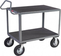 Jamco - 1,200 Lb Capacity, 48" Wide x 30" Long x 30" High Instrument Cart - 2 Shelf, Steel, 2 Rigid/2 Swivel Casters - All Tool & Supply