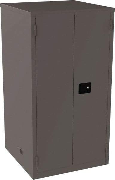 Jamco - 4 Shelf Security Storage Cabinet - Steel, 34" Wide x 34" Deep x 65" High, Gray - All Tool & Supply