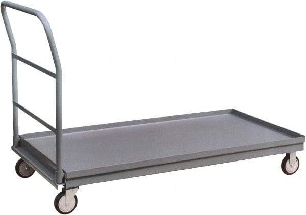 Jamco - 1,200 Lb Capacity Platform Truck - Steel Deck, 72" OAW, 9" Platform Height, Urethane Casters - All Tool & Supply